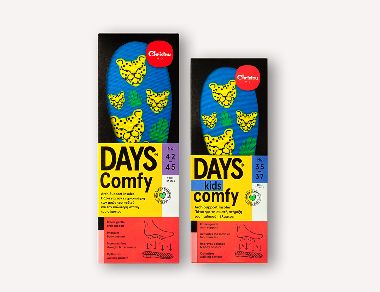 Ανατομικοί Πάτοι για Παιδιά Cheetahs Comfy Blue