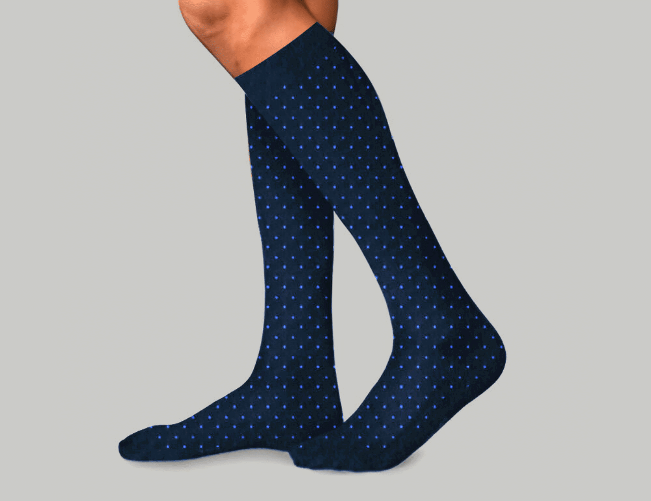 Αντρικές Κάλτσες Τεχνολογίας Συμπίεσης Swiss Dots με Βαμβάκι