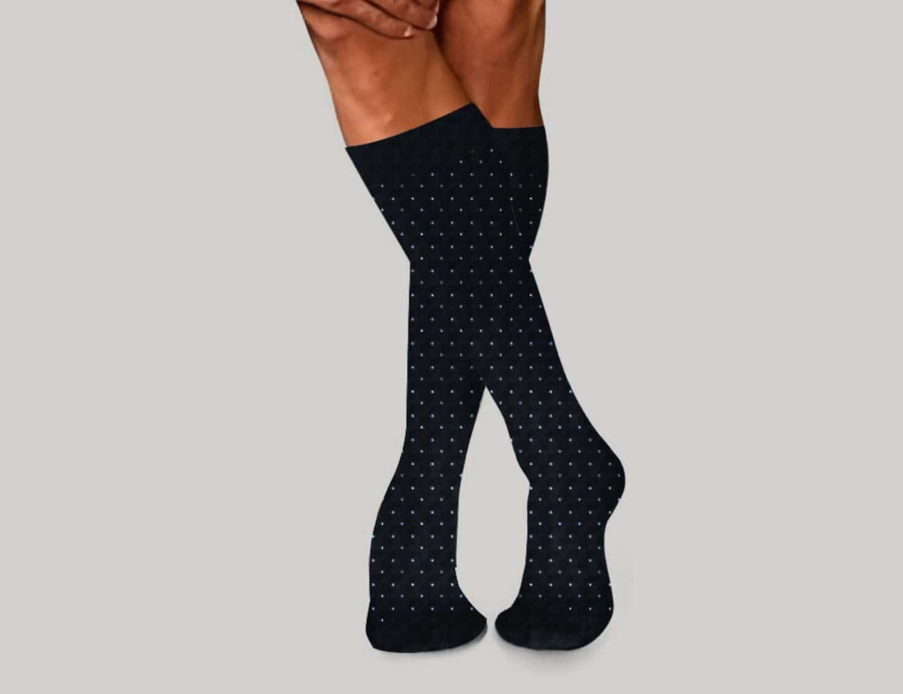 Αντρικές Κάλτσες Τεχνολογίας Συμπίεσης Swiss Dots με Βαμβάκι