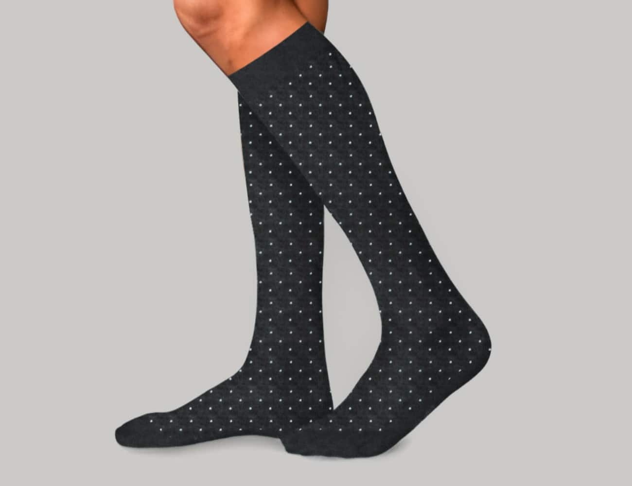 Αντρικές Κάλτσες Τεχνολογίας Συμπίεσης Swiss Dots με Βαμβάκι