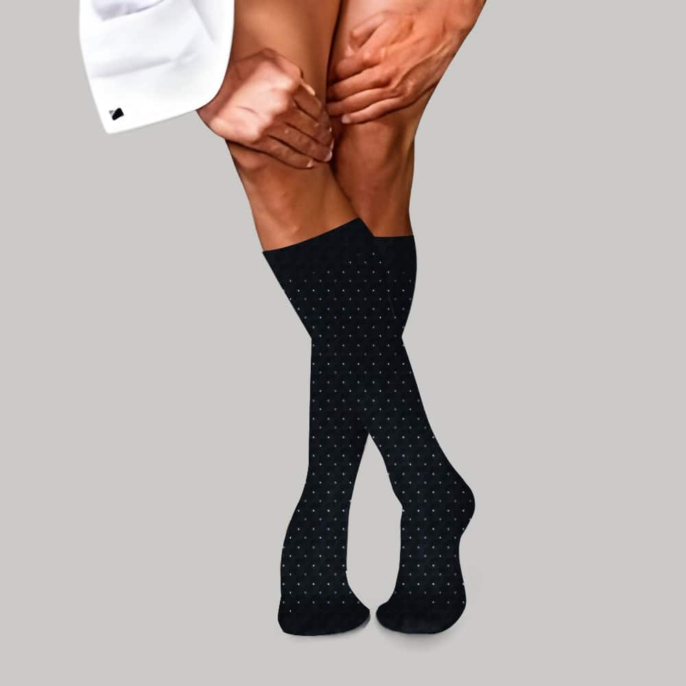 3 Αντρικές Κάλτσες Τεχνολογίας Συμπίεσης Swiss Dots με Βαμβάκι