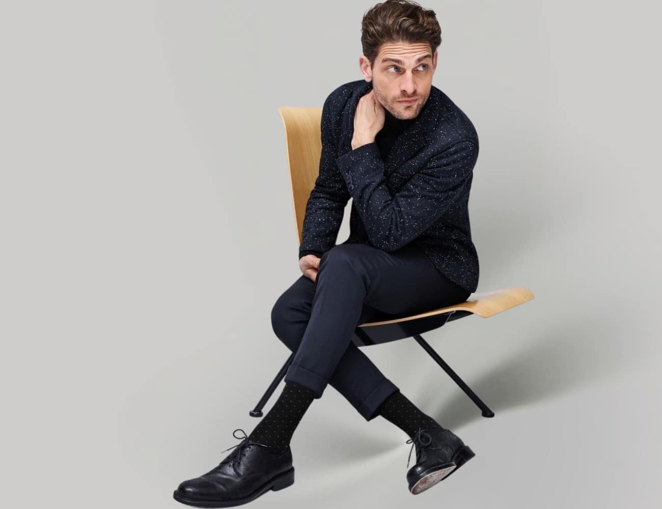 3 Αντρικές Κάλτσες Τεχνολογίας Συμπίεσης Swiss Dots με Βαμβάκι